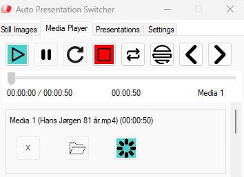 APS for Windows: Media player