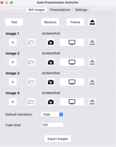 APS for Mac: Still images