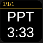 An interface display shows 'PPT' with a timer reading 3:33. The top indicates '1/1/1' in yellow text on a black background.